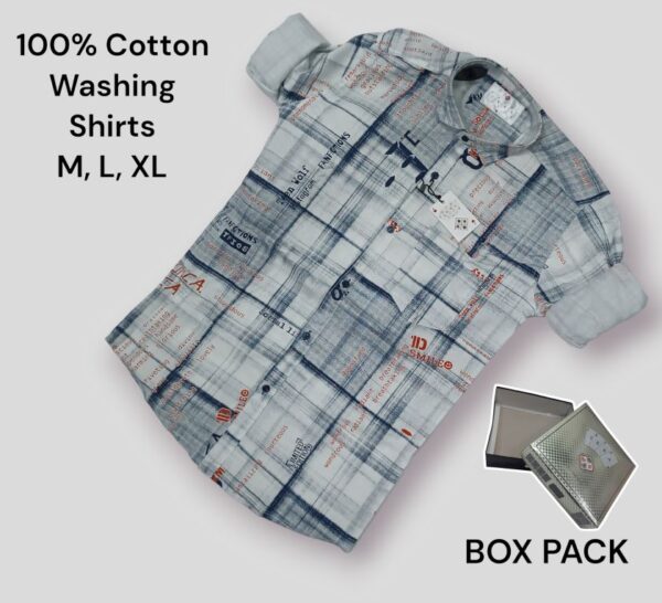 MENS PRINTED BOX PACKING SHIRTS(PACK OF 3)