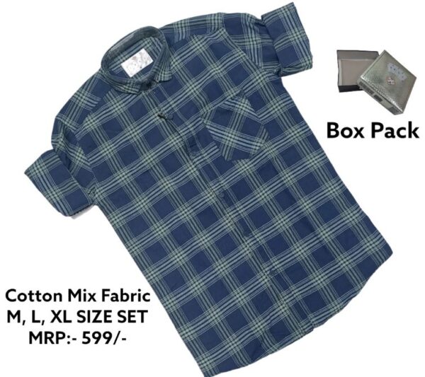 MENS CHECKERED BOX PACKING SHIRTS(PACK OF 3)