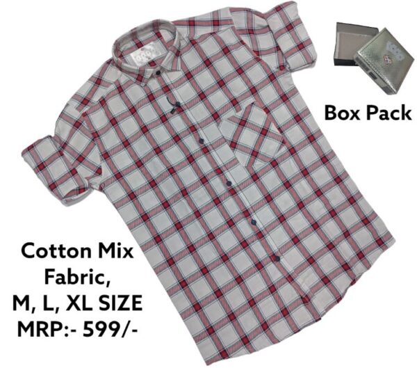 MENS CHECKERED BOX PACKING SHIRTS(PACK OF 3)