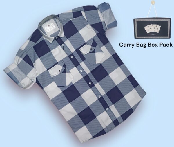 MENS CHECKERED BOX PACKING SHIRTS