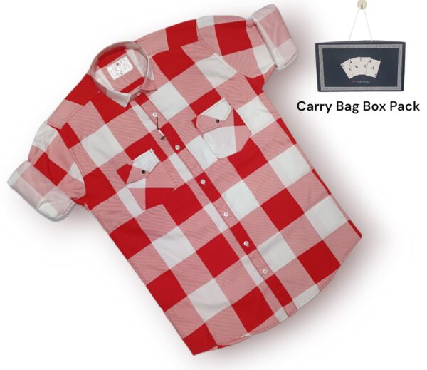 MENS CHECKERED BOX PACKING SHIRTS