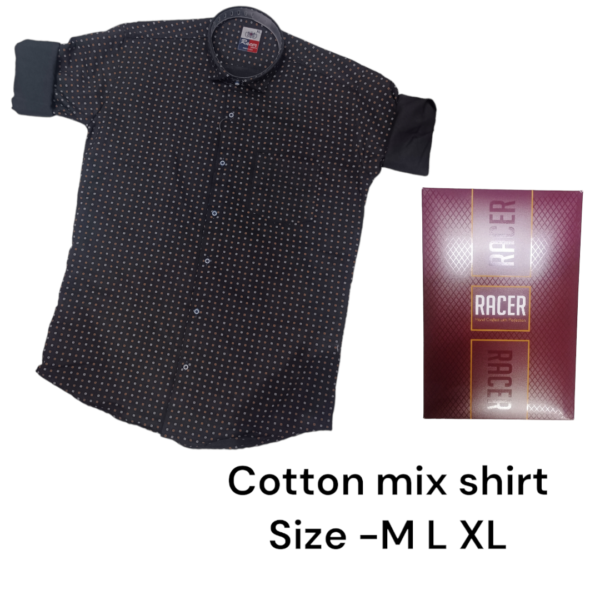 MEN BOX PACK COTTON MIX PRINTED SHIRTS-6401-(PACK OF 3)