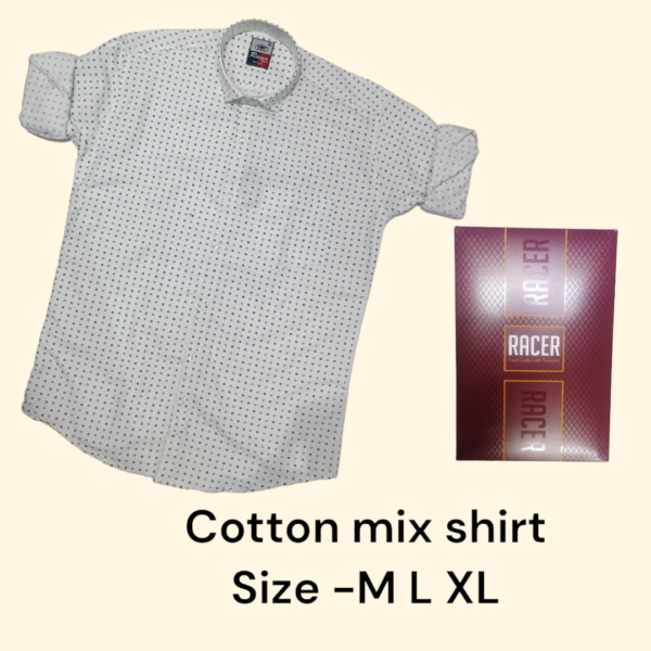 MEN BOX PACK COTTON MIX PRINTED SHIRTS-6401-(PACK OF 3)