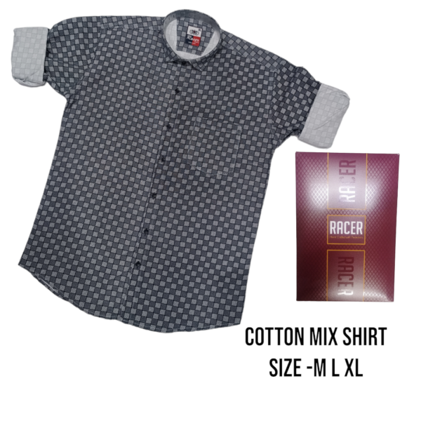 MEN BOX PACK COTTON MIX PRINTED SHIRTS-6405-(PACK OF 3)