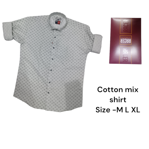 MEN BOX PACK COTTON MIX PRINTED SHIRTS-6405-(PACK OF 3)