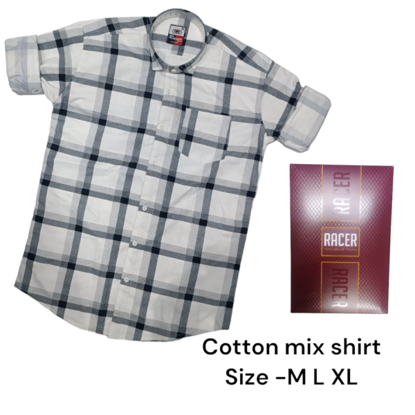 MEN BOX PACK COTTON MIX CHECKS SHIRTS-6409-(PACK OF 3)