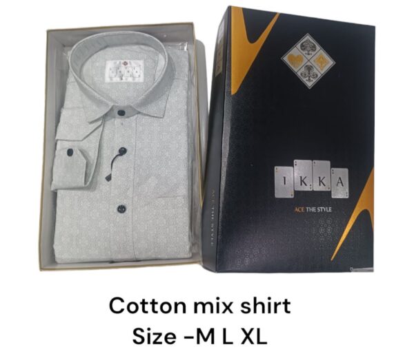 MEN BOX PACK COTTON MIX PRINTED SHIRT-9208-(PACK OF 3)