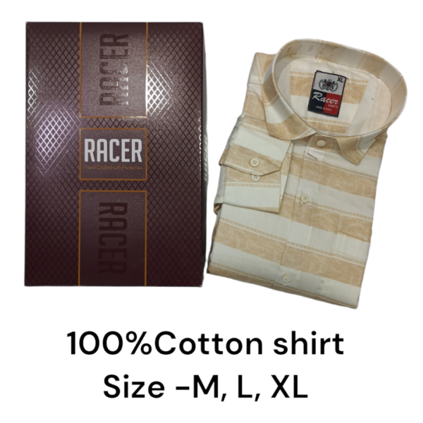 MEN'S BOX PACK 100% COTTON SHIRTS-6394-(PACK OF 3)