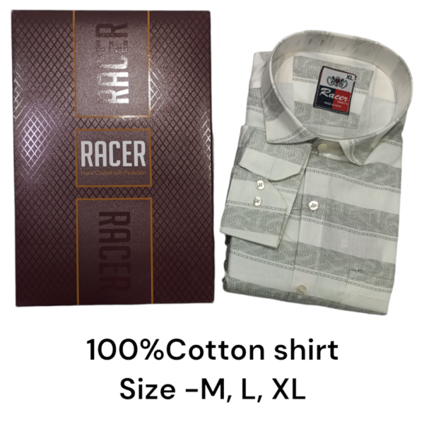 MEN'S BOX PACK 100% COTTON SHIRTS-6394-(PACK OF 3)