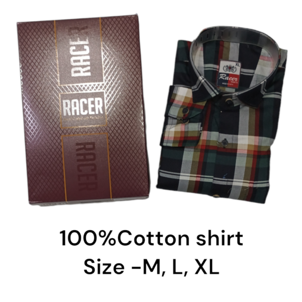 MEN'S BOX PACK 100%COTTON CHECKS SHIRTS-6392-(PACK OF 3)